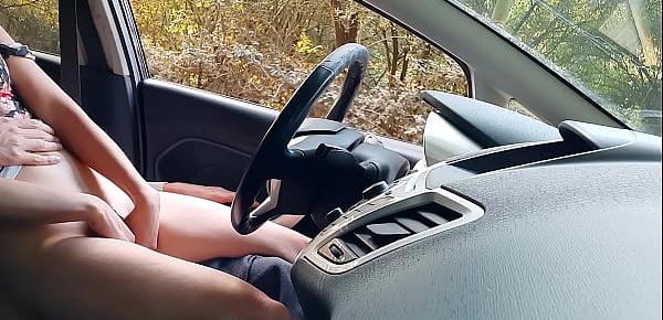  Public Dick Flash! a Naive Teen Caught me Jerking off in the Car in a Public Park and help me Out.